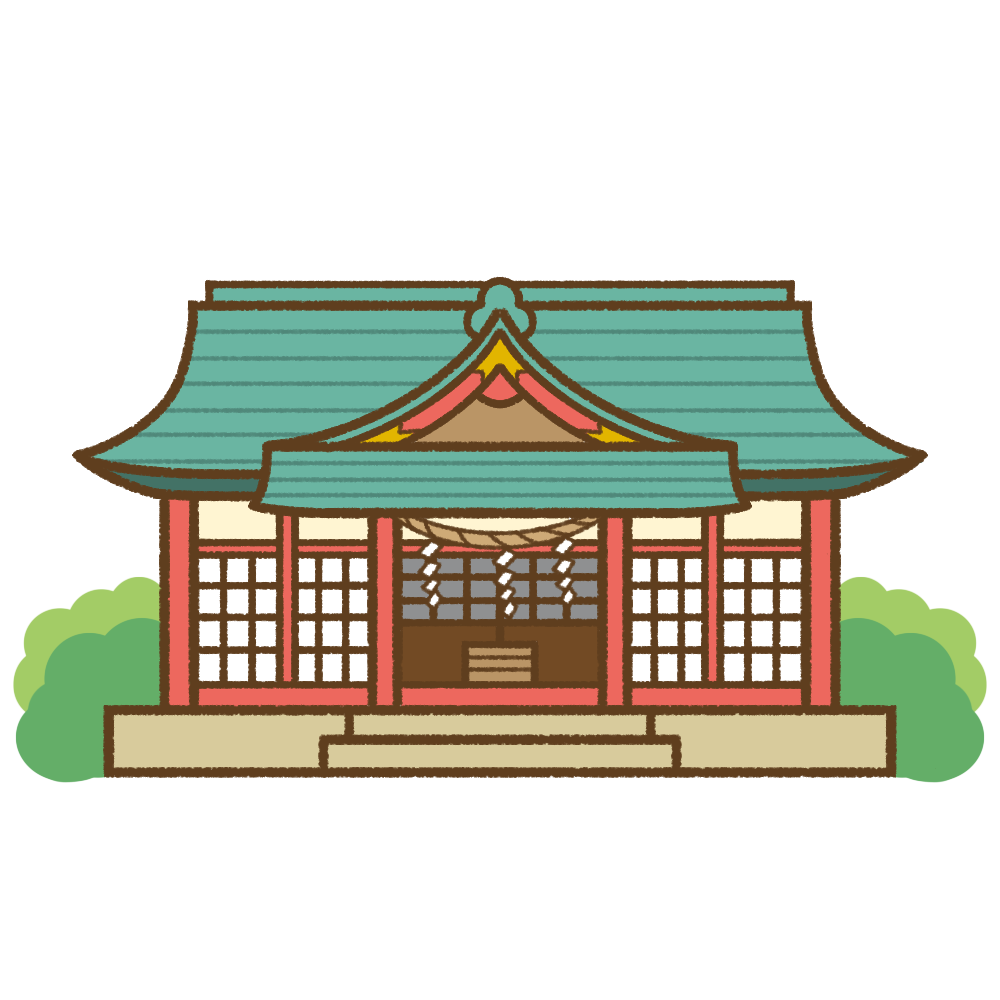 神社|イラスト