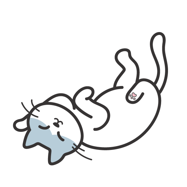 ごろごろしている猫