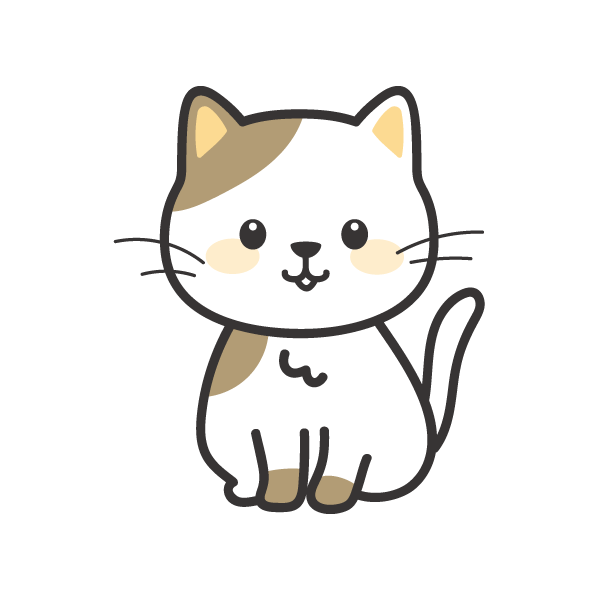座っている猫