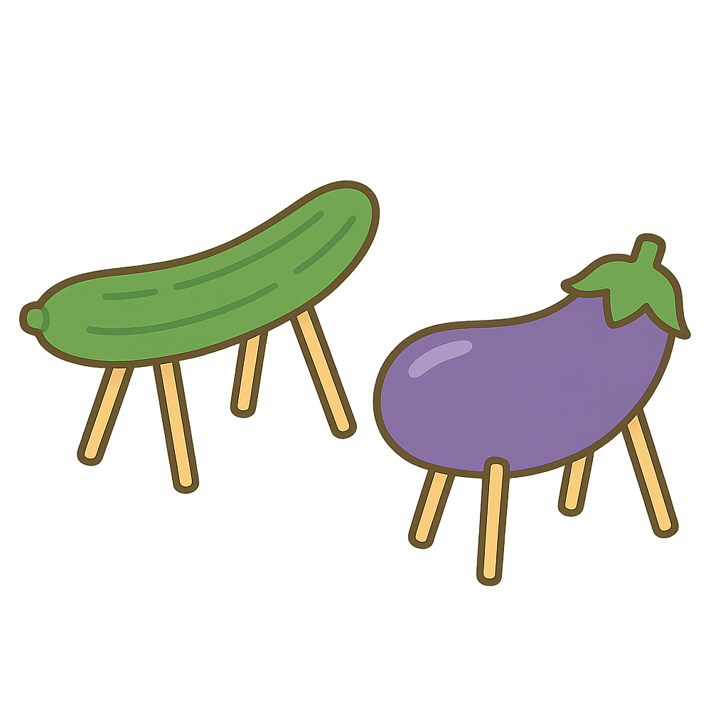 お盆のナスとキュウリ（精霊馬と精霊牛）