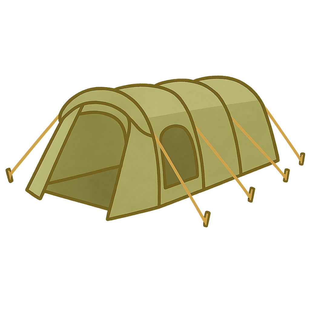 トンネル型テント（2ルームテント）