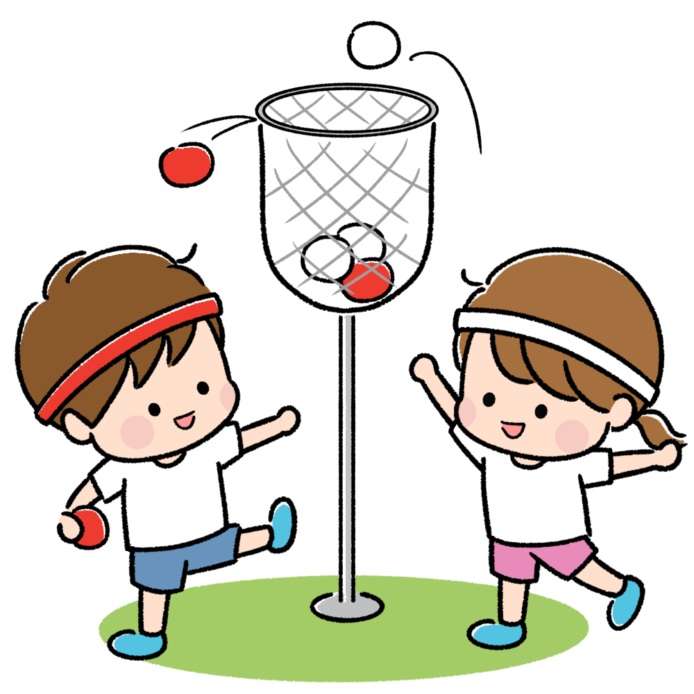 運動会を楽しむ子ども（玉入れ）