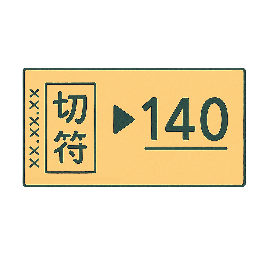 電車の切符