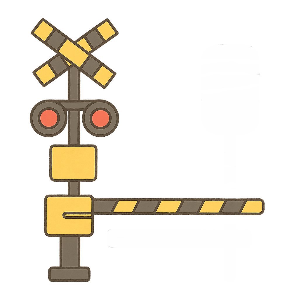 電車の踏切