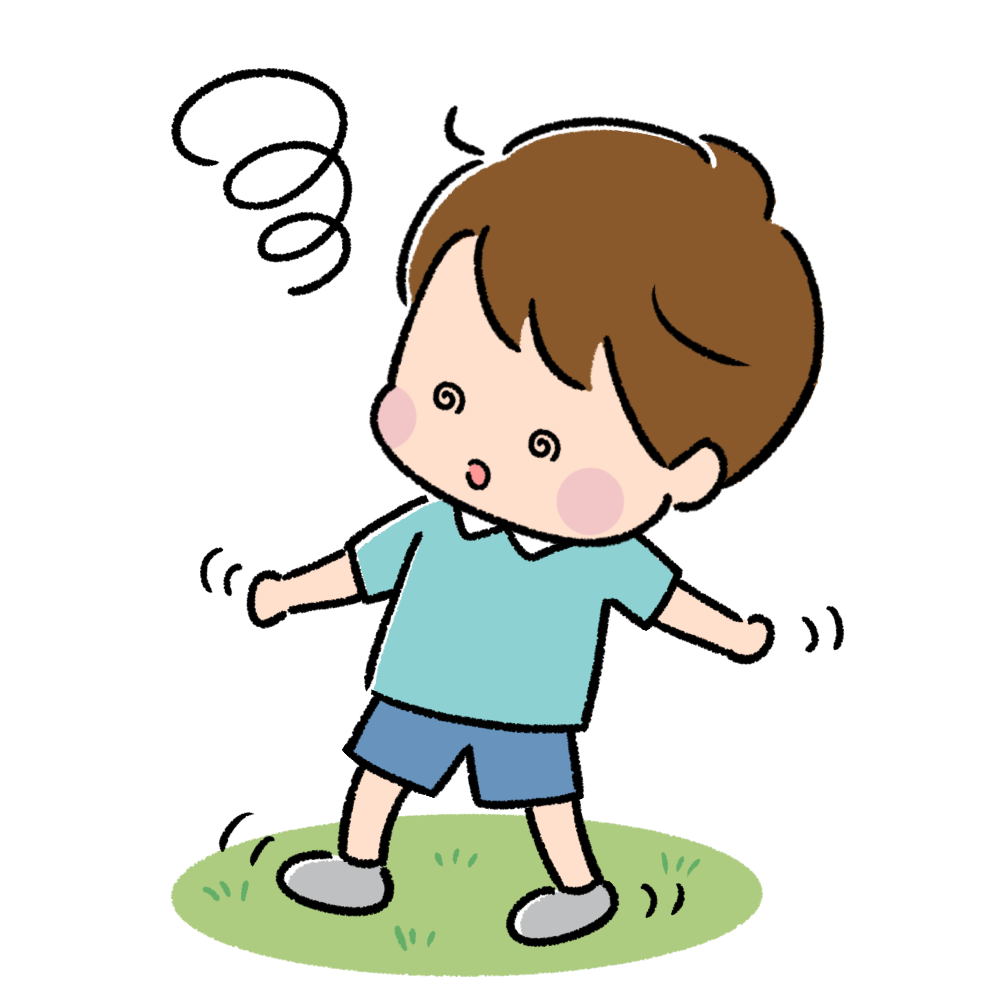 めまい・ふらつきの症状がある子ども