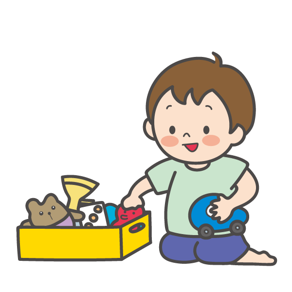 片づけをする子ども
