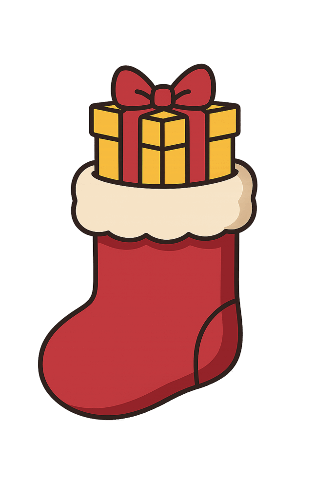 クリスマスプレゼントと靴下